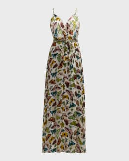 ALICE + OLIVIA Chara Pleated Party Dress | Neiman Marcus