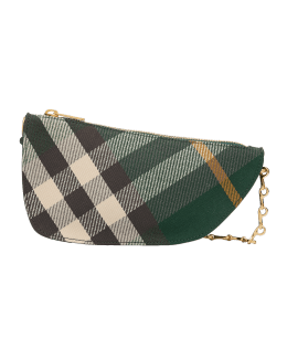 Burberry Shield check-pattern mini bag - Blue