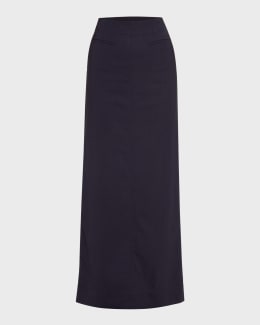 Moschino Jeans Knee-Length Denim Skirt | Neiman Marcus