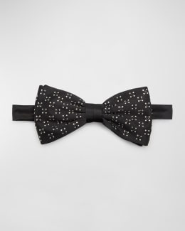 Giorgio Armani Men's Solid Silk Bow Tie | Neiman Marcus