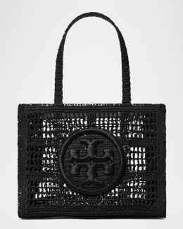 TORY BURCH EllaミニRecycledナイロントートバッグNavy Black TORY BURCH EllaミニRecycledナイロントートバッグNavy Black