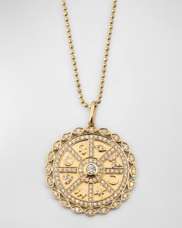 Sydney Evan 14K Yellow Gold Pickleball Charm Necklace with