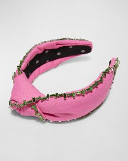 Lele Sadoughi Disco Crystal Knotted Headband | Neiman Marcus display picture 2