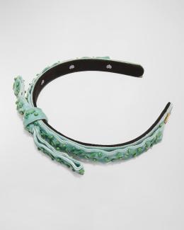 Lele Sadoughi Knotted Venus Embellished Headband | Neiman Marcus display picture 2