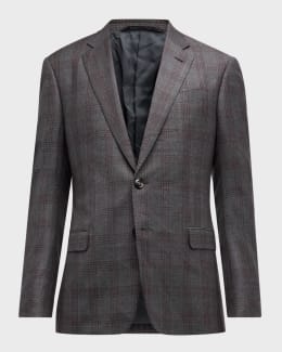 Giorgio Armani ブラウン チェックジャケット（エンポリオ