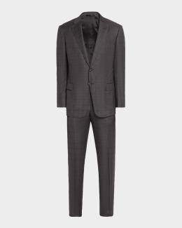 Giorgio Armani Men's Soft Line Chevron Single-Breasted Suit