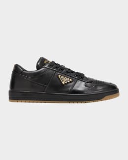 Prada Men's Downtown Napa Leather Low-Top Sneakers | Neiman Marcus