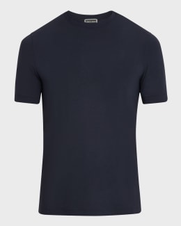 Tシャツ・カットソー GIORGIO ARMANI Icon stretch viscose t-shirt Nero V-neck T-shirt Icon in stretch viscose jersey | Giorgio Armani