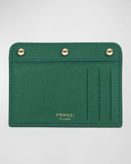 Valentino Garavani Rockstud Leather Zip Coin Purse/Card