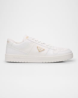 Prada Lane Suede Low-Top Sneakers | Neiman Marcus