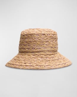【関税込み】Isabel Marant ベージュ ラフィア Tulum ハット Isabel Marant Tulum Shell Raffia Bucket Hat | Neiman Marcus