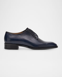 Christian Louboutin Men's Seriox Cap-Toe Leather Oxfords | Neiman