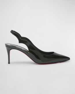 Christian Louboutin Hot Chick Patent Red Sole Slingback Pumps Neiman Marcus