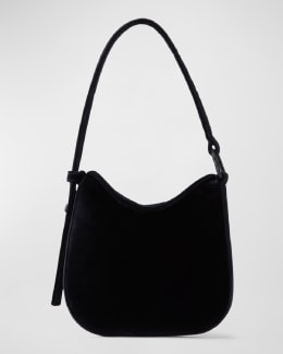STAUD Pine Zip Leather Hobo Bag | Neiman Marcus