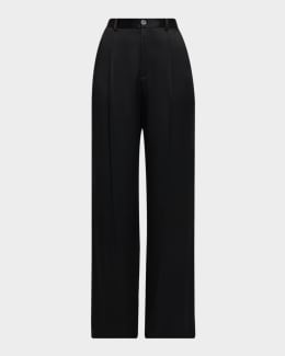 【関税込み】SAINT LAURENT STRAIGHT LEG TROUSERS Saint Laurent straight-leg Tailored Trousers | Black | FARFETCH