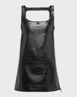 【関税&送料込】Courreges Black Twill Dress Courreges Twill Dress in Black | Lyst
