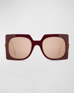Etro Etroscreen Nylon Rectangular Sunglasses | Neiman Marcus display picture 1
