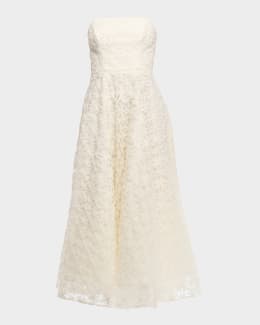 SHOSHANNA Metallic Pattern Ruffle Dress main image 0