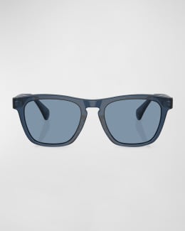 Oliver Peoples Men's Gregory Peck 47 Round Sunglasses | Neiman Marcus