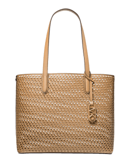 Eliza XL Woven Leather Tote Bag