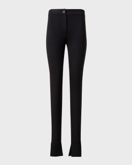 THE ROW Moto Leather Leggings | Neiman Marcus