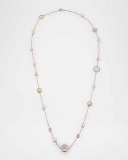 Utopia 18K White Gold Freshwater Pearl Choker Necklace