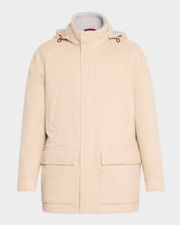 Moncler Men's Miroir Long Parka | Neiman Marcus