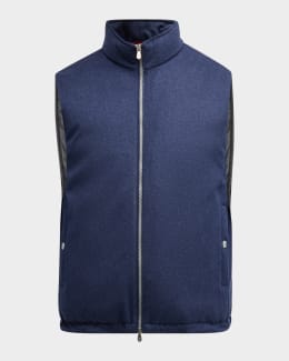 ベスト・ジレ BRUNELLO CUCINELLI Water-repellent microfiber vest with The BRUNELLO CUCINELLI Water-repellent microfiber Vest WHITE