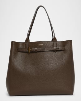 ALAIA Le Click Medium Square Tote Bag in Nubuck Leather