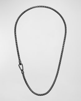 Marco Dal Maso Men's Yellow Gold Carved Tubular Necklace