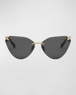Serpenti Viper Cat-Eye Sunglasses | Neiman Marcus display picture 1