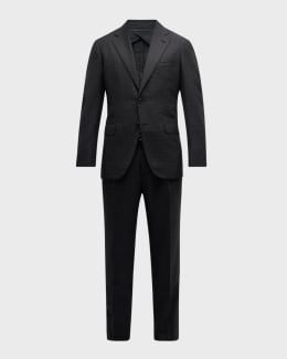 TOM FORD Men's Shelton Flannel Chalk Stripe Suit | Neiman Marcus