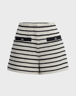 Veronica Contrast Trim Linen Shorts main image 1