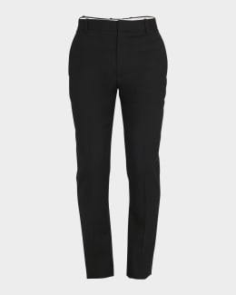 McQueen Men's Low-Rise Evening Trousers | Neiman Marcus