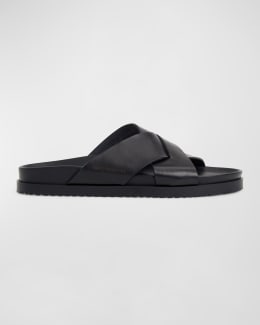 PRA CRISSCROSS RUBBER SANDALS BRONZE CALFSKIN main image 1