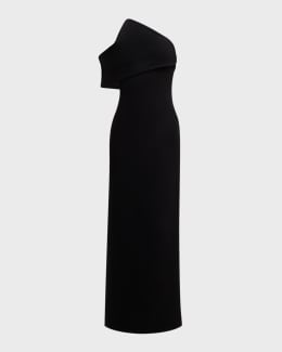 【関税込み】Versace ミディアムドレス Versaceのブラック ドレープ ミディアムドレスがセール中
