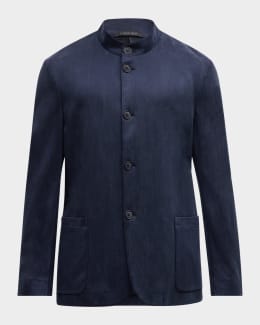 Brunello Cucinelli Men's Velvet Peak-Lapel Tuxedo Jacket