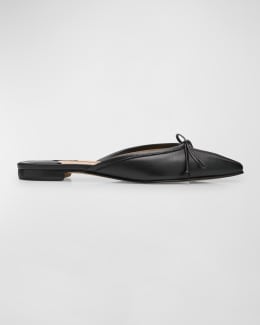 Prada Logo Suede Loafer Mules | Neiman Marcus Prada Logo Suede Loafer Mules | Neiman Marcus