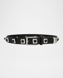 Michael Kors Swag Chain Leather Belt | Neiman Marcus display picture 1