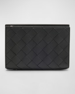 Bottega Veneta Men's Intrecciato 15 Bicolor Leather Bifold