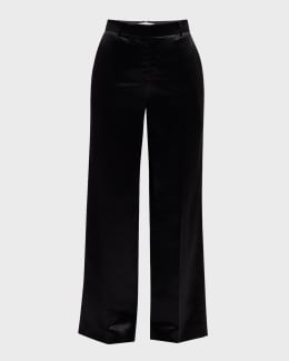 THE ROW Lilas Pleated Straight-Leg Pants | Neiman Marcus