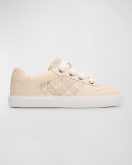 Burberry K1 NOAH LACE UP CHECK SNEAKER | Neiman Marcus