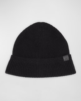 Burberry Men's Cashmere Knit EKD Beanie Hat | Neiman Marcus
