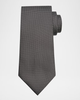 Tom Ford Men's Printed Silk Tie Gold
