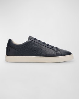 Tod's Men's Allacciata Cassetta Leather Low-Top Sneakers Tod's Men's Allacciata Cassetta Leather Low-Top Sneakers