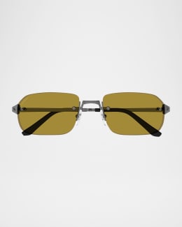 Cartier Men's CT0477SM Metal Aviator Sunglasses | Neiman Marcus