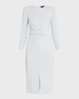 giorgio armani vogue long silk white dress Giorgio Armani Printed Strapless Silk Dress
