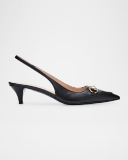 Loewe Petal Mesh Slingback Pumps | Neiman Marcus