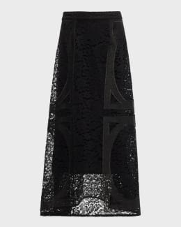 【as\"on】25ss KORI LACE MIDI SKIRT 0400017511073_NAVYFLORALLACE?