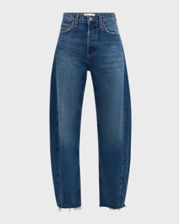 デニム・ジーパン AGOLDE Women Denim Pants A199 1535 ESS BLUE Dame high-rise wide-leg jeans in blue - Agolde | Mytheresa